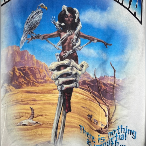 Arima Other - White Graphic Hoodie size large